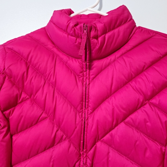 NWT Talbots Women's Size S High Neck Hot Pink Lightweight Quilted Puffer Jacket - Picture 3 of 15